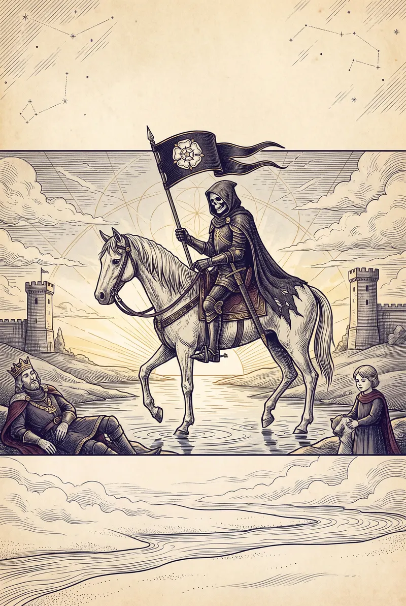 Ilustração da carta A Morte